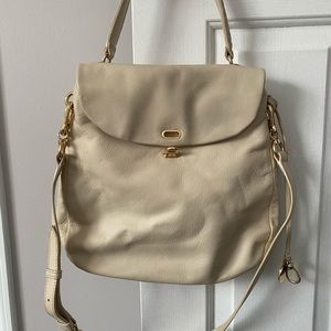Henri Bendel cream colored crossbody or shoulder purse